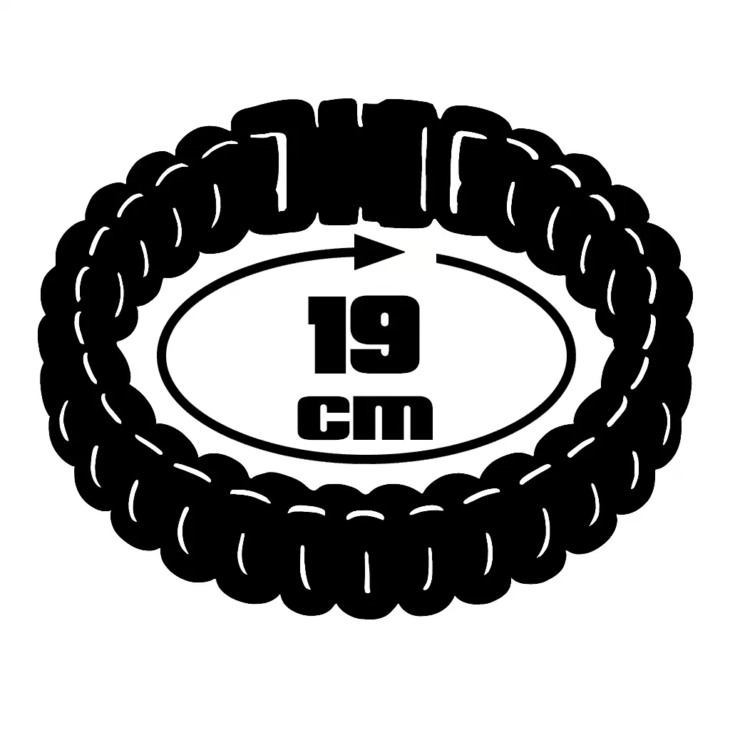 Paracord náramek (19 cm) black - gold 3